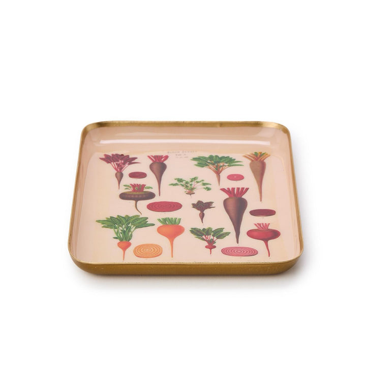 Garden Harvest Metal Trinket Tray