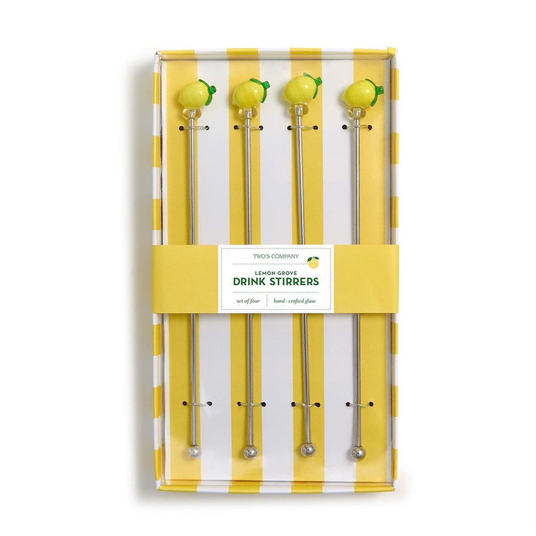 Lemon Grove Drink Stirrers, Set Of 4