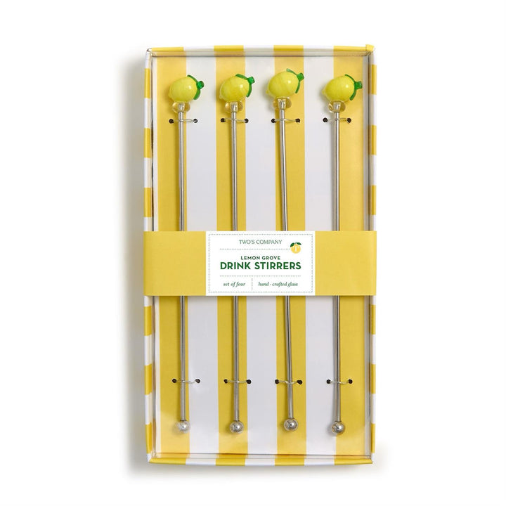 Lemon Grove Drink Stirrers, Set Of 4