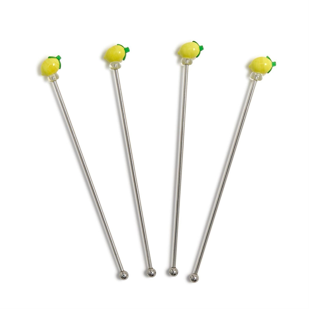 Lemon Grove Drink Stirrers, Set Of 4
