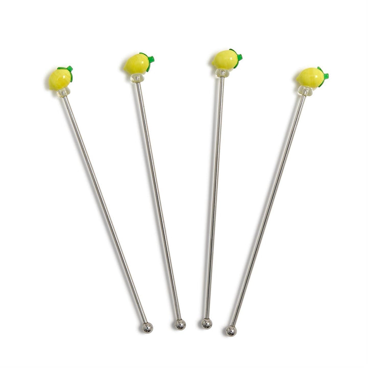 Lemon Grove Drink Stirrers, Set Of 4