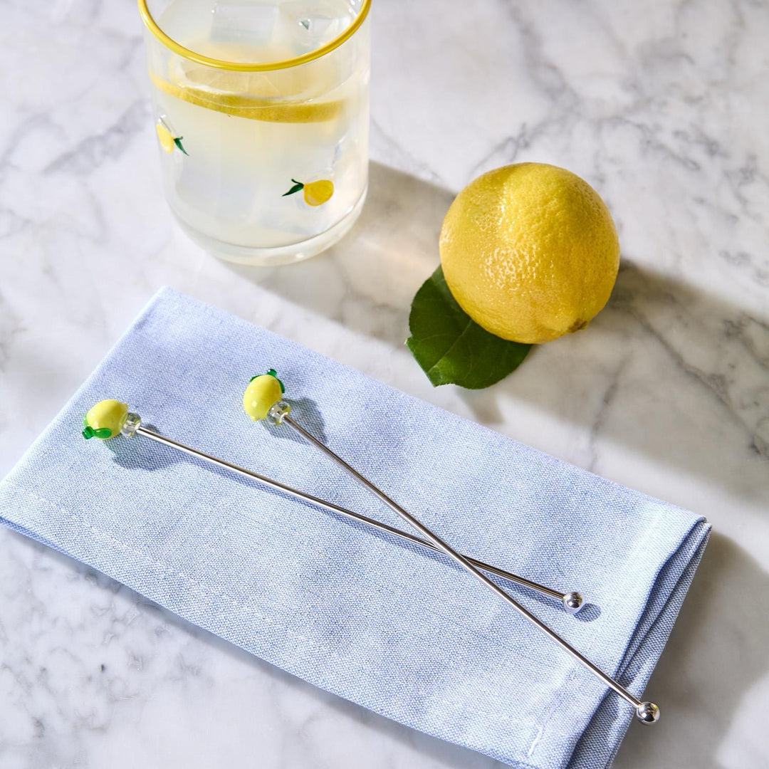 Lemon Grove Drink Stirrers, Set Of 4