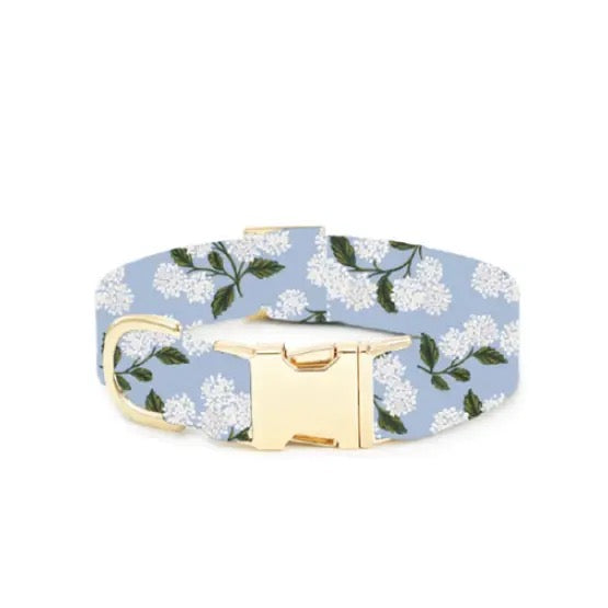 RIfle Paper Co x TFD Hydrangea Dog Collar, Large
