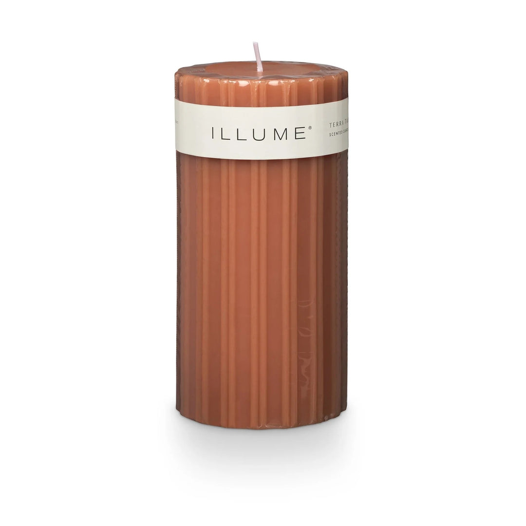 Terra Tabac Medium Pillar Candle