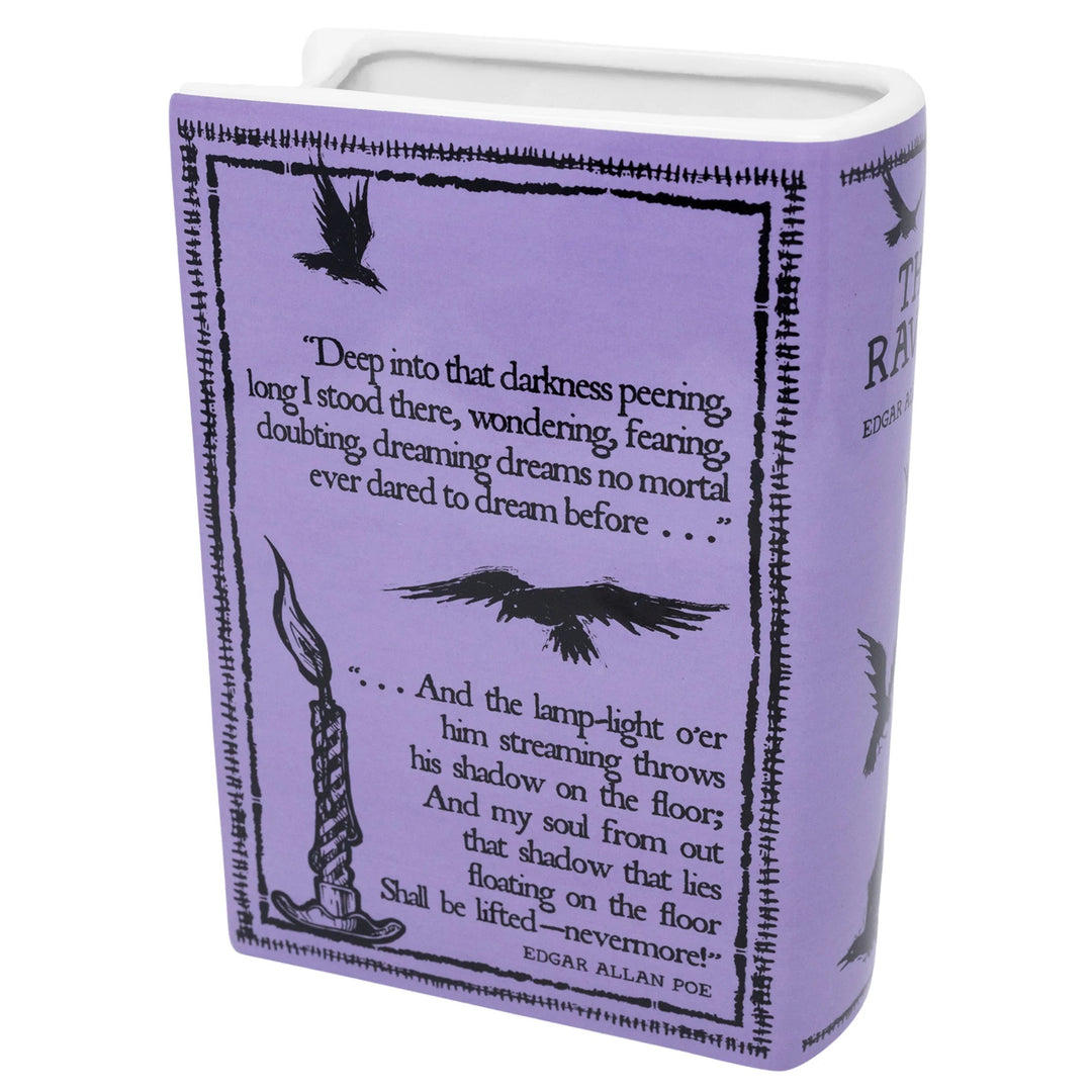 The Raven Ceramic Book Vase