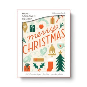 Merry Baubles Holiday Boxed Card Set