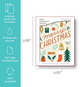 Merry Baubles Holiday Boxed Card Set