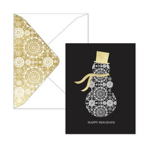 Shimmering Snowman Holiday Boxed Card Set