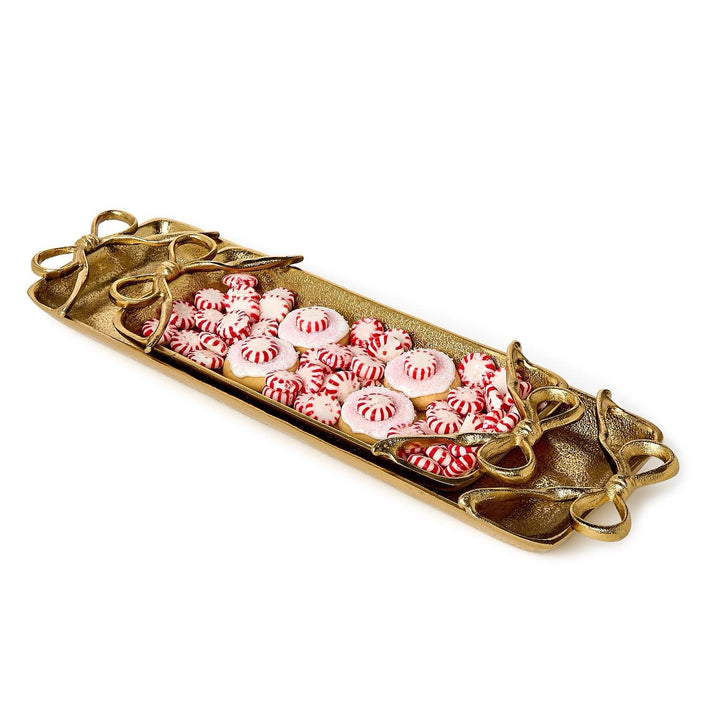 Gold Bows Serving Tray