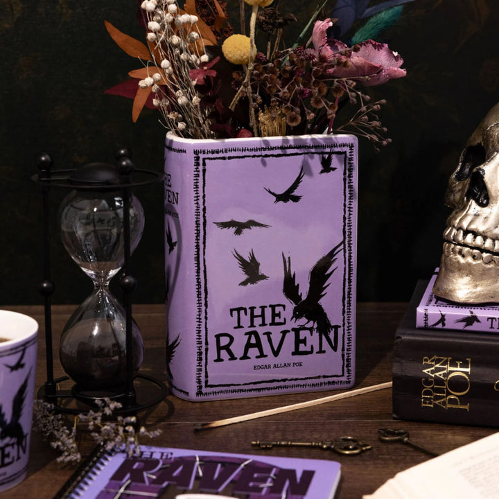 The Raven Ceramic Book Vase