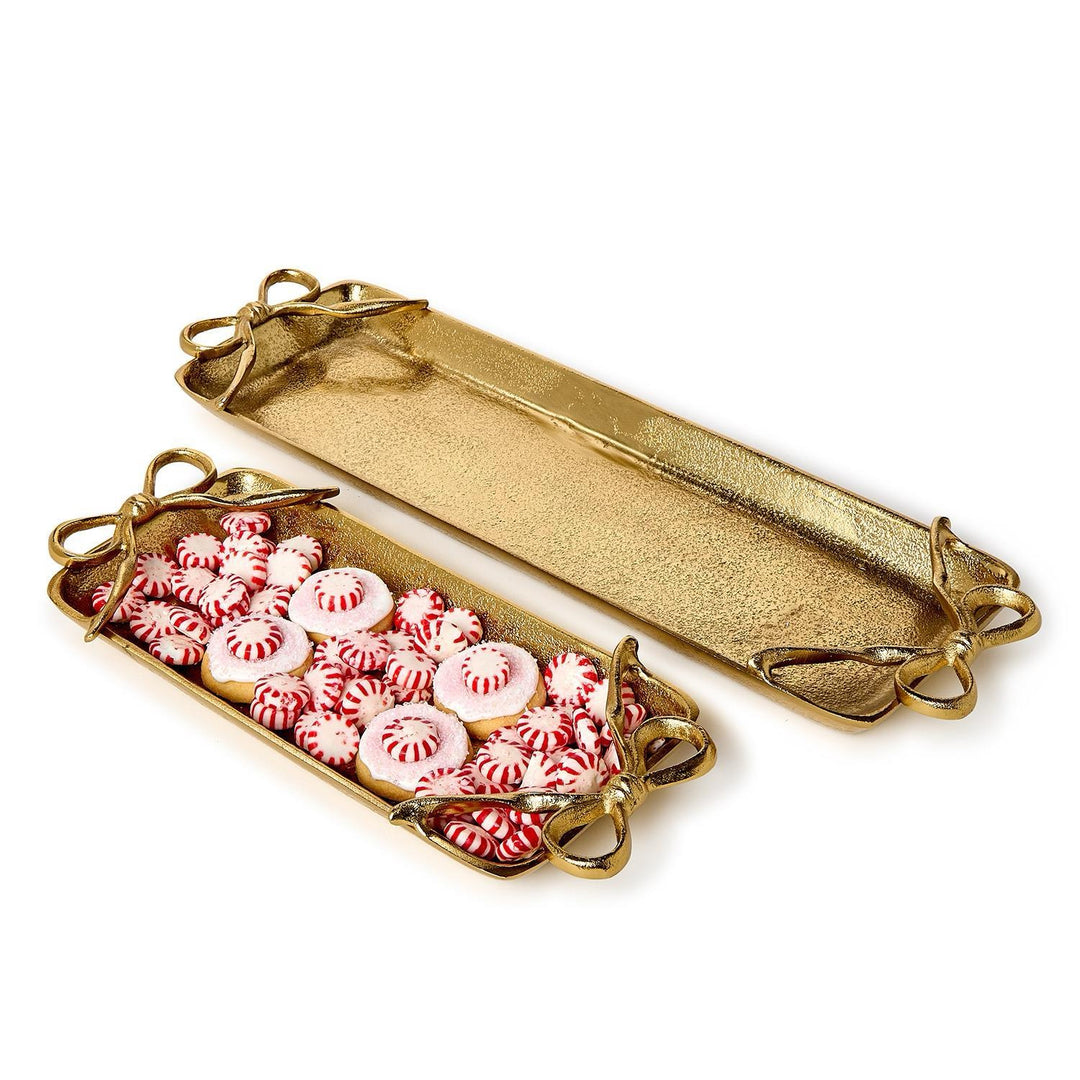 Gold Bows Serving Tray