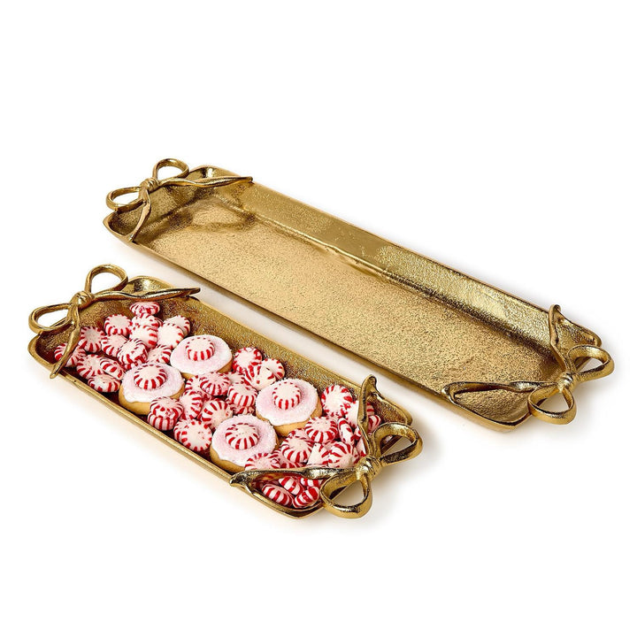 Gold Bows Serving Tray