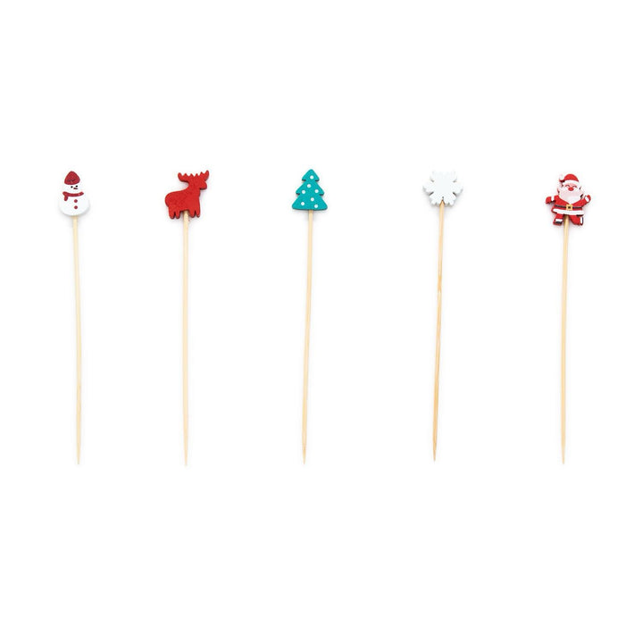 Holiday Cocktail Picks In Gift Box