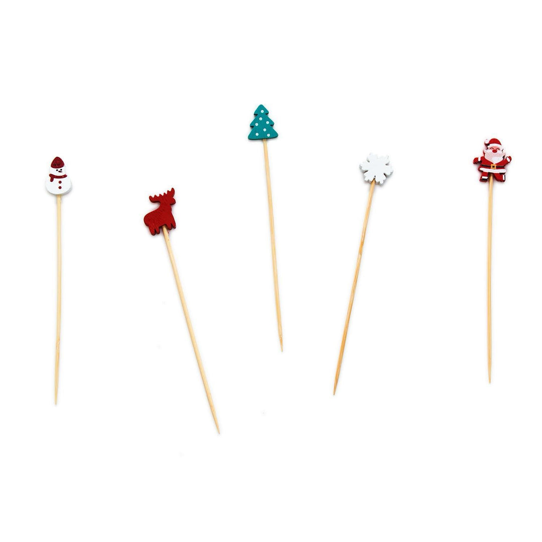 Holiday Cocktail Picks In Gift Box