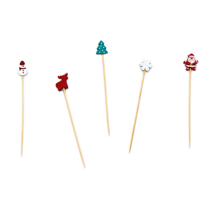 Holiday Cocktail Picks In Gift Box