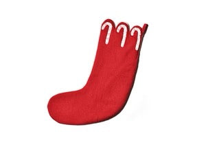 Provence Candy Cane Scallop Stocking