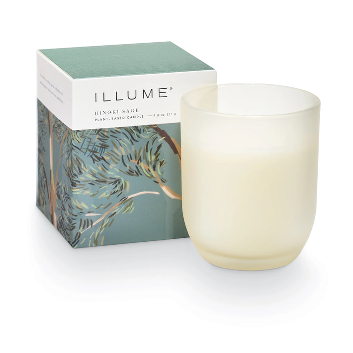 Hinoki Sage Baby Boxed Glass Candle