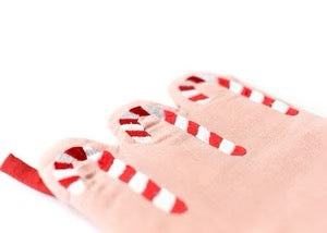 Provence Candy Cane Scallop Stocking