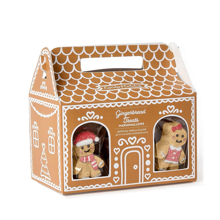 Vanilla Flavored Marshmallows In Gingerbread Gift Box, 12 Pieces