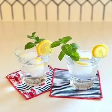 Lobster Blu Cocktail Napkins, Set Of 8