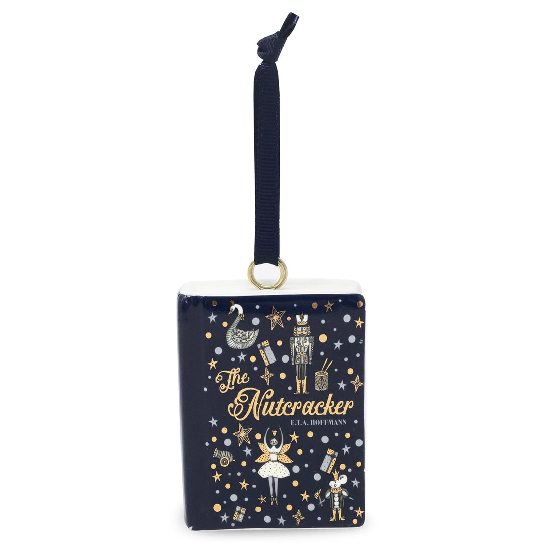 The Nutcracker Book Shaped Ceramic Ornament