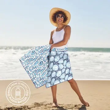Coral Garden Reversible Beach Towel