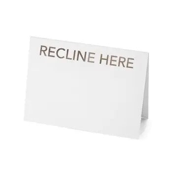 Place Card Set: Recline Here