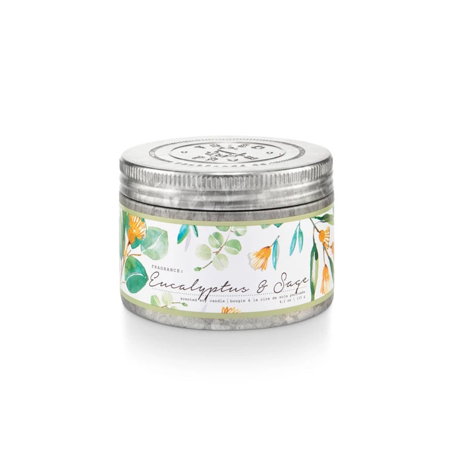 Eucalyptus & Sage Small Tin Candle