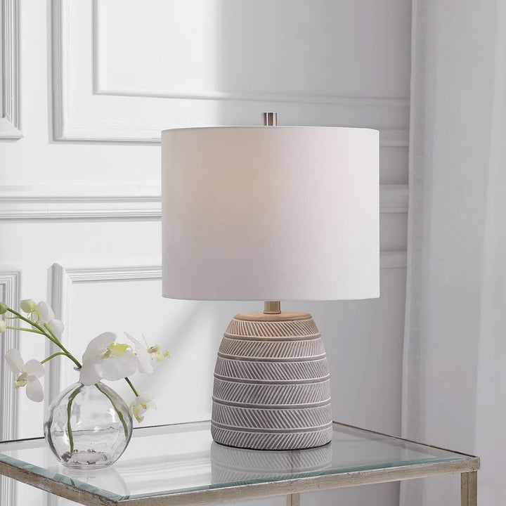 Modern Herringbone Table Lamp