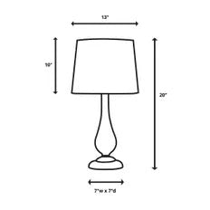 Modern Herringbone Table Lamp