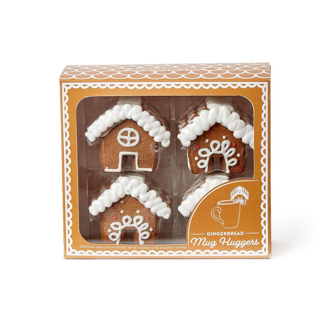 Gingerbread House Cookie Mug Huggers, Set Of 4