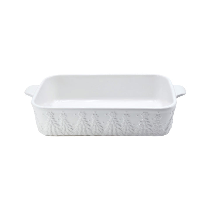 Baking Dish | Frosty Forest White