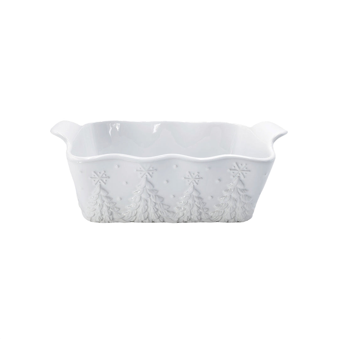 1.75 Quart Loaf Pan | Frosty Forest White