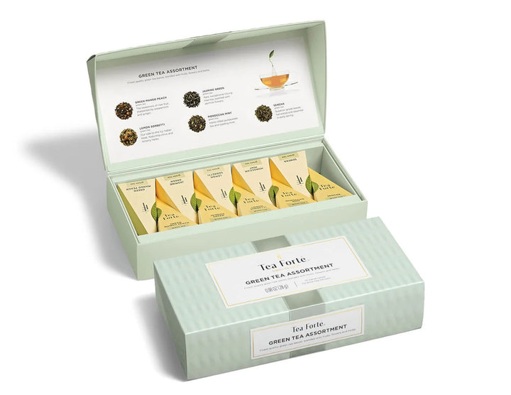 Green Tea Assortment Petite Presentation Box | 10 Infusers