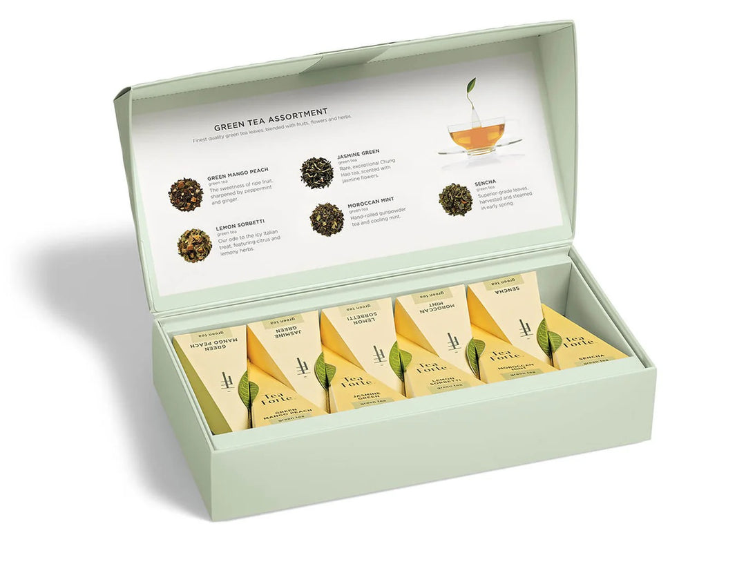 Green Tea Assortment Petite Presentation Box | 10 Infusers