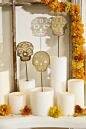 Careta Gold Plant Sticks, Set Of 3