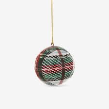 Tartan Bauble Ornament