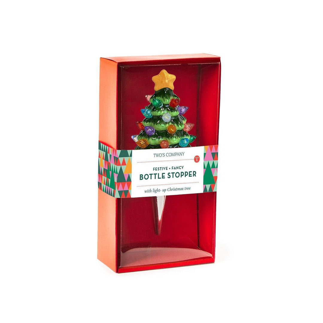 Light-Up Tree Bottle Stopper In Gift Box