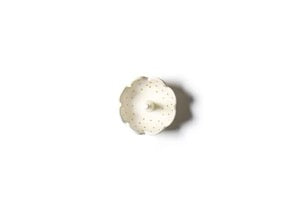 Gold Swiss Dot Scallop Ring Dish