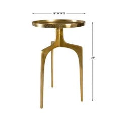 Kenna Accent Table, Gold