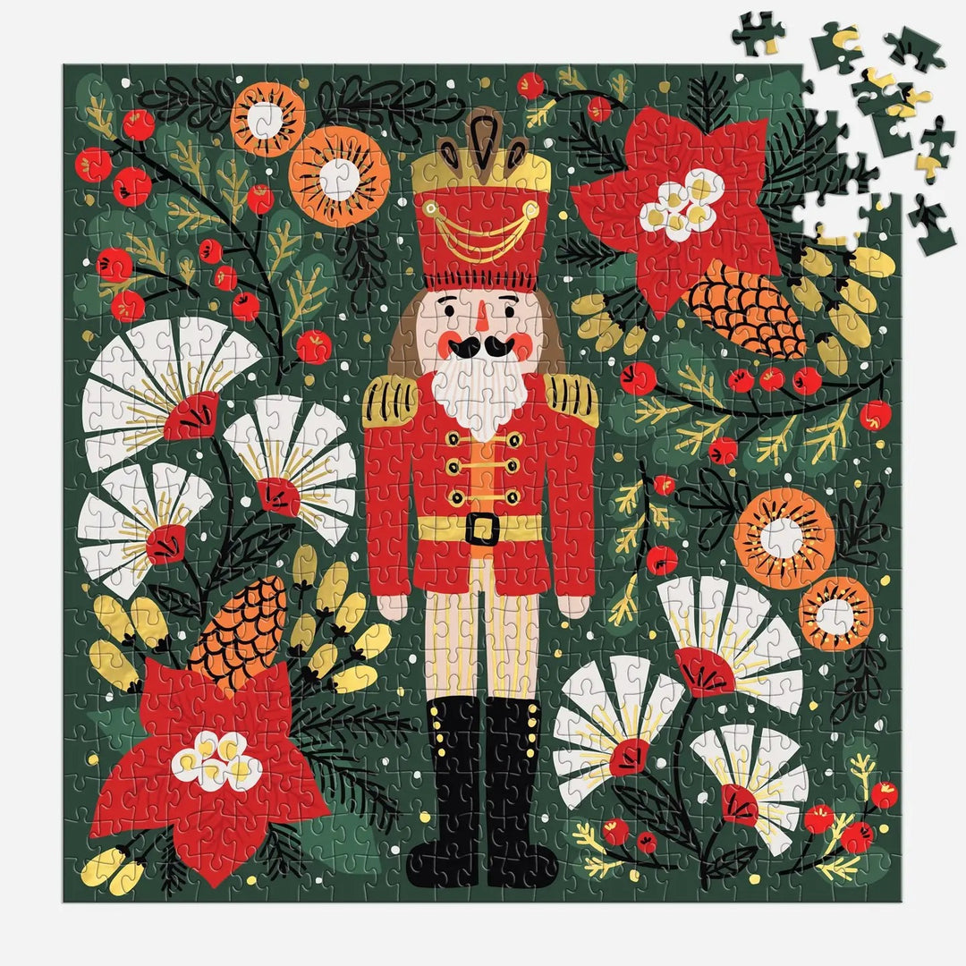 Merry Nutcracker Foil Puzzle, 500 Pieces