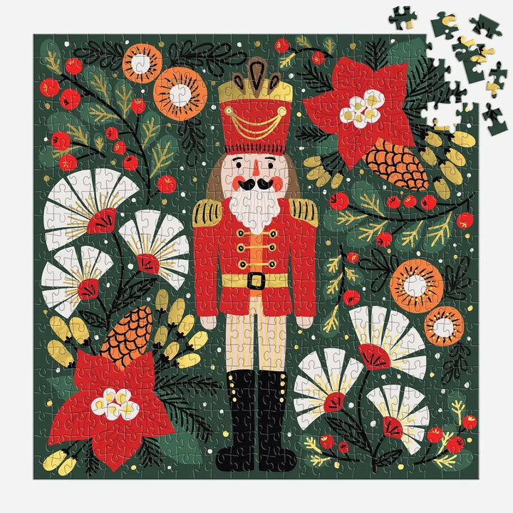 Merry Nutcracker Foil Puzzle, 500 Pieces