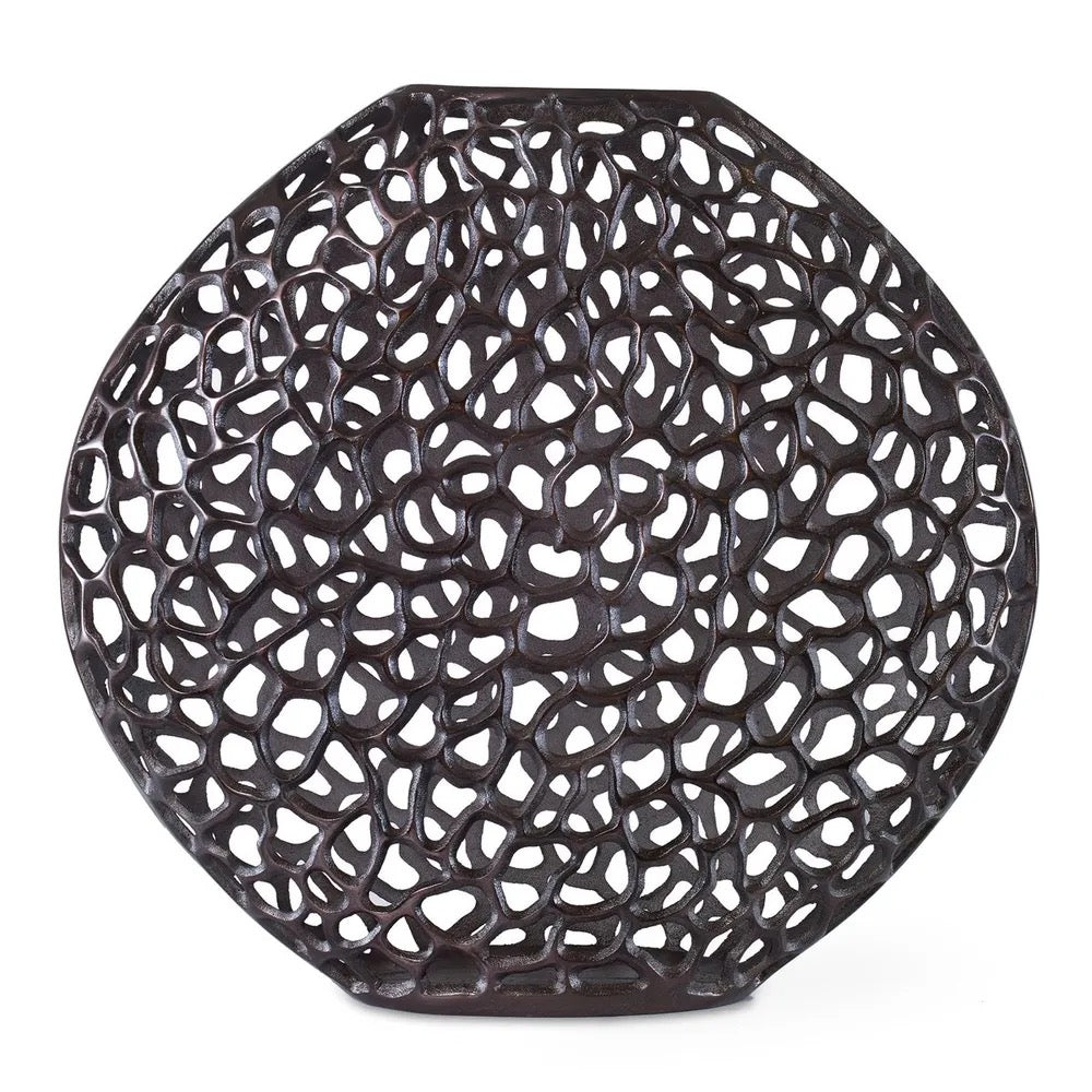 Dark Bronze Web Vase