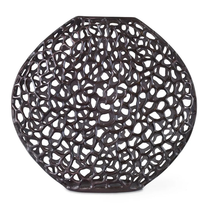Dark Bronze Web Vase