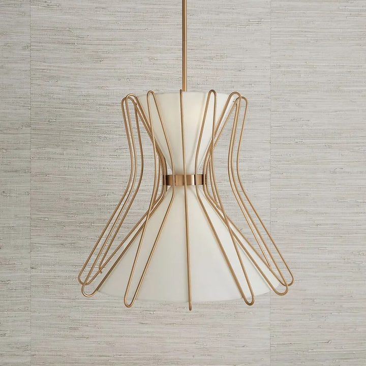 Boomerang 4-Light Brass Pendant