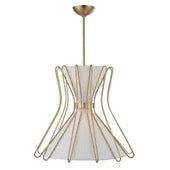 Boomerang 4-Light Brass Pendant