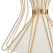 Boomerang 4-Light Brass Pendant