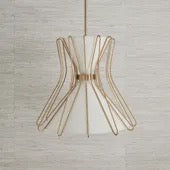 Boomerang 4-Light Brass Pendant