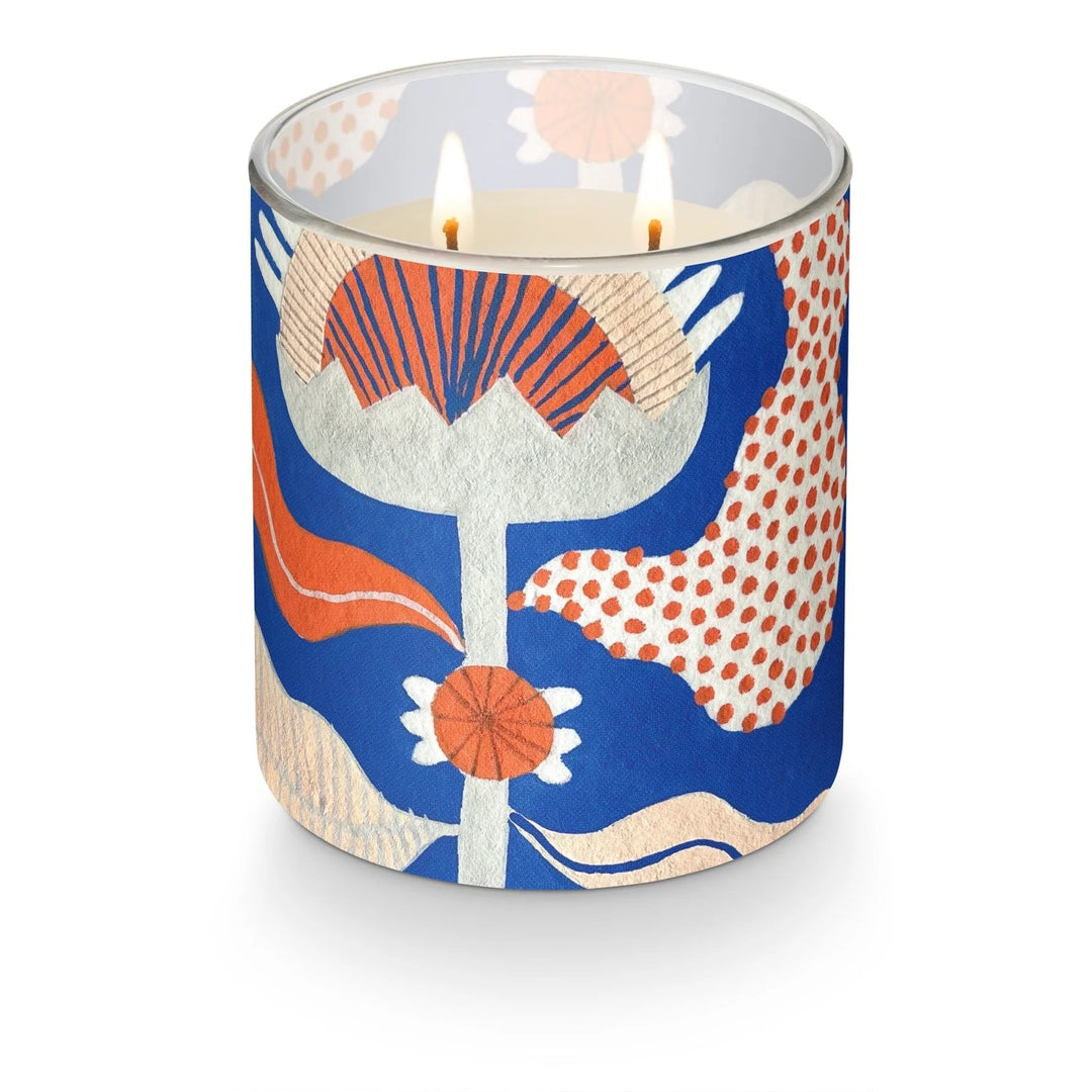 Rainy Walk Artist Glass Candle