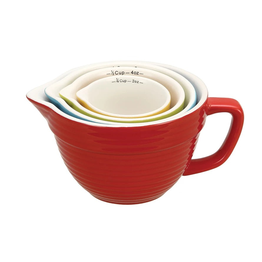 Batter Bowl Measuring Cups, Set Of 4